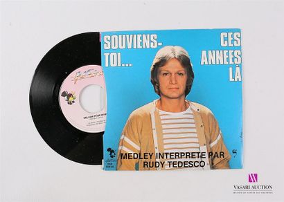 null RUDY TEDESCO - Medley de Claude François
1 Disque 45T sous pochette cartonnée
Label...