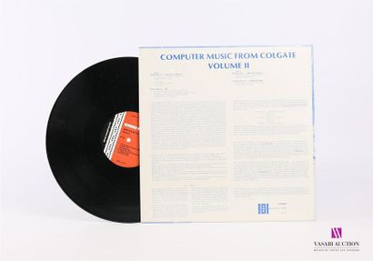null COMPUTER MUSIC FROM COLGATE Vol II
1 Disque 33T sous pochette cartonnée
Label...