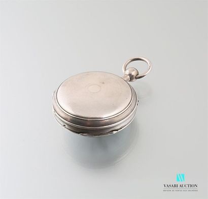 null Montre de gousset en argent (1819/1838), le cadran de forme ronde émaillé blanc...