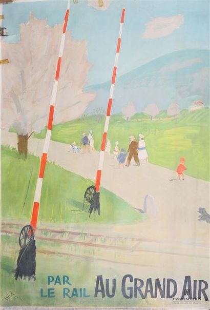 null MORGENTHALER Ernst (1887-1962) - Affichiste
Affiche en papier " Par le rail...