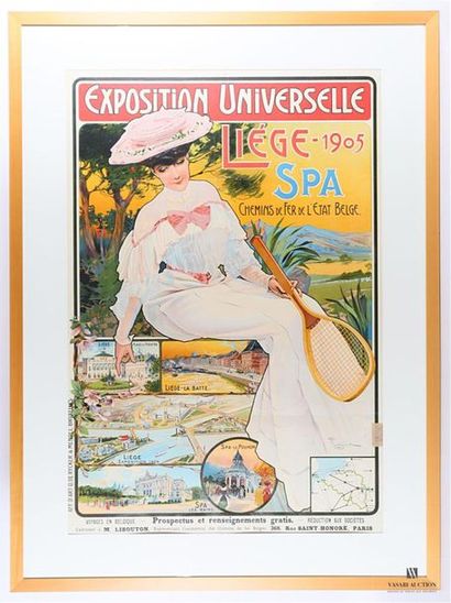 null TOUSSAINT Fernand (1873-1956), d'après 
Affiche en papier " Exposition Universelle,...