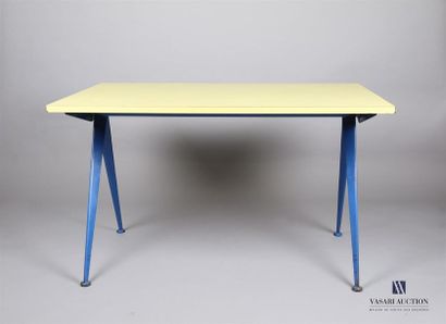 null PROUVE Jean (1901 - 1984) - Table cafétéria n 512 dites " Compas ". 1953
Structure...