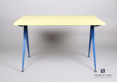null PROUVE Jean (1901 - 1984) - Table cafétéria n 512 dites " Compas ". 1953
Structure...