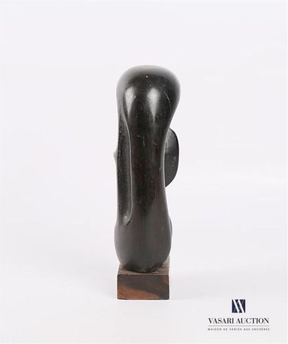  ZORKO Jean dit Yuri Valentinovich (né en 1937) Figure stylisée Ebène Socle en bois...