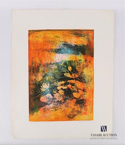 null LEBADANG Dang (1921-2015), d'après
Végétaux
Lithographie en couleurs
Annotée...