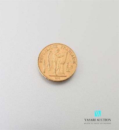 null Une pièce en or de 20 Frcs République Française 1876
Poids : 6,44 g
