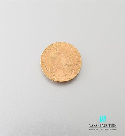 null Une pièce en or de 20 Frcs République Française 1913
Poids : 6,44 g