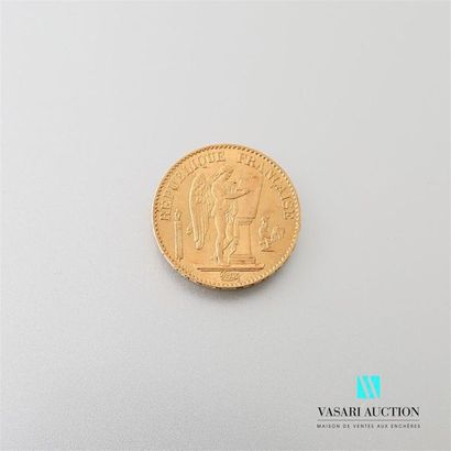 null Une pièce en or de 20 Frcs République Française 1877
Poids : 6,44 g