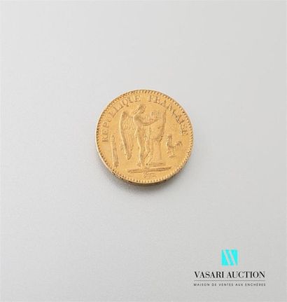 null Une pièce en or de 20 Frcs République Française 1848
Poids : 6,41 g