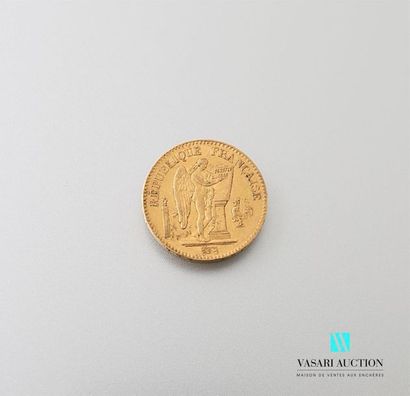 null Une pièce en or de 20 Frcs République française 1849
Poids : 6,40 g