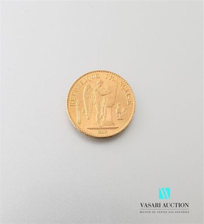 null Une pièce en or de 20 Frcs République Française 1875
Poids : 6,45 g