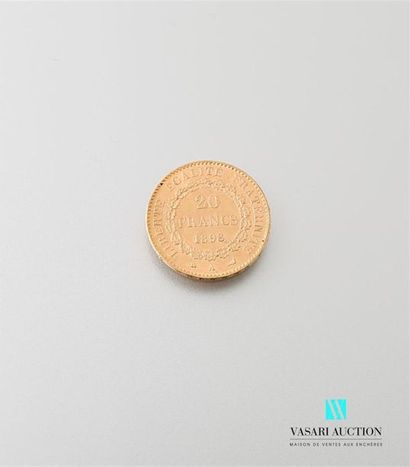 null Une pièce en or de 20 Frcs République Française 1868
Poids : 6,46 g