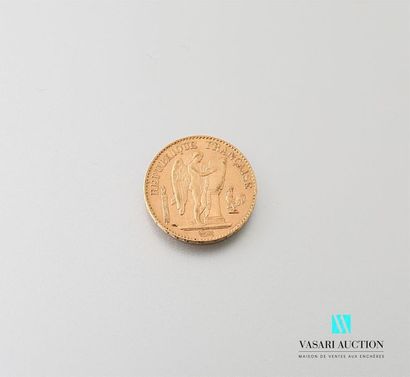 null Une pièce en or de 20 Frcs République Française 1898
Poids : 6,44 g