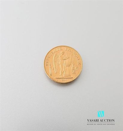 null Une pièce en or de 20 Frcs République Française 1891
Poids : 6,44 g