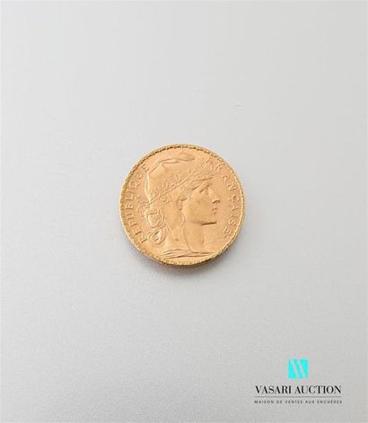 null Une pièce en or de 20 Frcs République Française 1906
Poids : 6,45 g