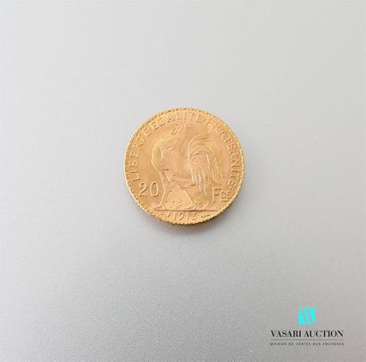 null Une pièce en or de 20 Frcs République Française 1913
Poids : 6,45 g