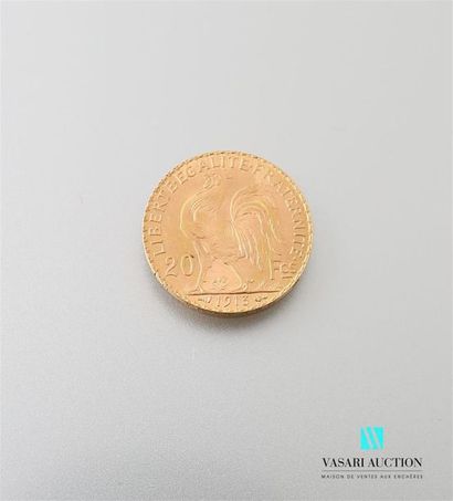 null Une pièce en or de 20 Frcs République Française 1913
Poids : 6,44 g