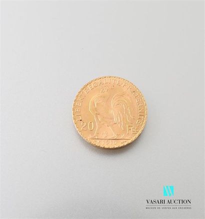 null Une pièce en or de 20 Frcs République Française 1910
Poids : 6,45 g
