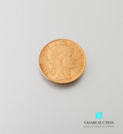 null Une pièce en or de 20 Frcs République Française 1905
Poids : 6,45 g