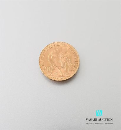 null Une pièce en or de 20 Frcs République Française 1914
Poids : 6,45 g