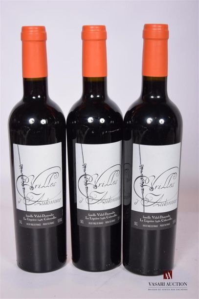 null 3 x 0,50 cl	Vin de Table rouge "Vrilles d'Automne" mise Famille Vidal-Dumoulin...