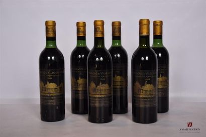 null 6 Blles	Chateau DE VILLE GEORGE	Haut Médoc	1964
	Et. un peu fanées. Bouchons...