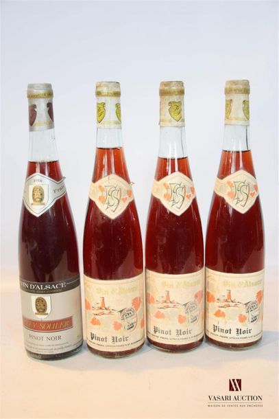 null Lot de 4 blles de vins d'Alsace comprenant :		
1 Blle	PINOT NOIR mise Frey-Sohler...