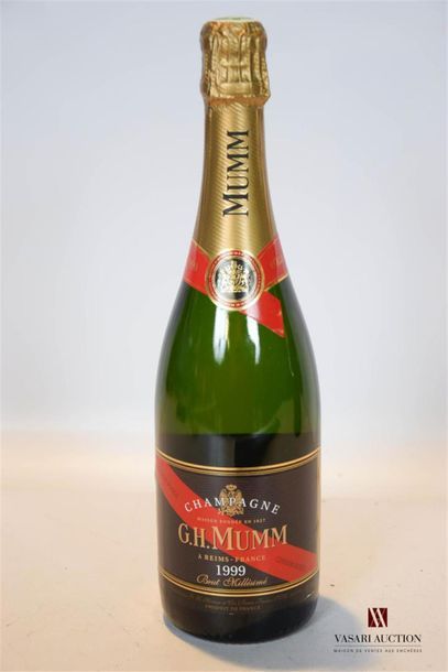 null 1 Blle	Champagne MUMM Brut Cordon Rouge		1999
	Présentation et niveau, impe...