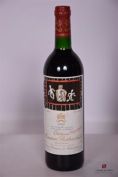 null 1 Blle	Chateau MOUTON ROTHSCHILD 	Pauillac 1er GCC	1994
	Et. de Karel Appel,...