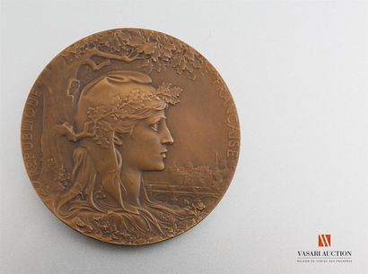 null Exposition universelle internationale 1900 - Médaille bronze, 63 mm, gravée...