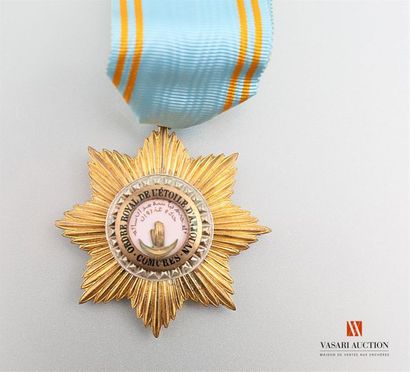 null Comores, Ordre Royal de l'Étoile d'Anjouan, fondé en 1874 - Insigne de chevalier,...