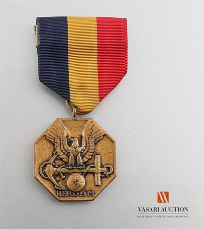 null Etats Unis d'Amérique - Navy and marine corps medal, 32 mm, BE-TBE
