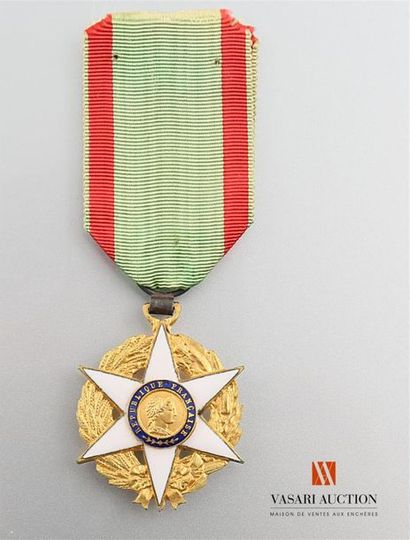 null France - Ordre du Mérite agricole (institué en 1883); étoile de chevalier, ...
