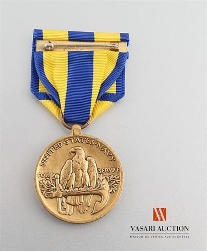 null Etats Unis d'Amérique - Navy expeditionnary medal, 34 mm, TBE
