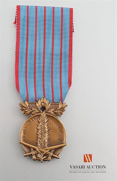 null Médaille commémorative "pour le Liban" 1926, bronze patiné, TTB
