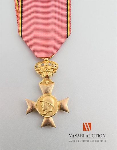 null Belgique - Médaille commémorative les vétérans au roi Albert 1909-1934, ruban...
