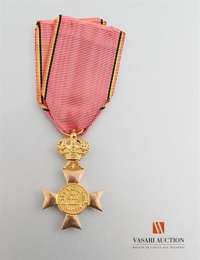 null Belgique - Médaille commémorative les vétérans au roi Albert 1909-1934, ruban...