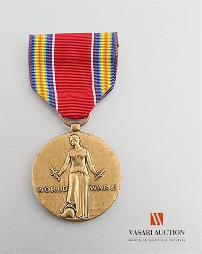 null Etats Unis d'Amérique - World war II medal, 1941-1945, 36 mm, TBE
