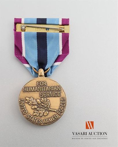 null Etats Unis d'Amérique - Humanitarian service medal, 32 mm, TBE
