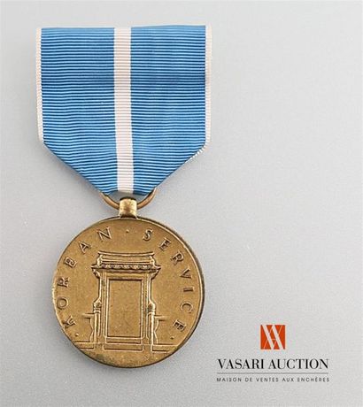 null Etats Unis d'Amérique - Korean service medal, diamètre 32 mm, BE-TBE
