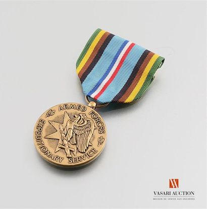 null Etats Unis d'Amérique - Armed forces expeditionnary medal, 32 mm, TBE
