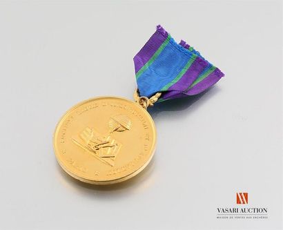 null Société libre d'instruction et d'éducation Paris - Médaille métal doré 40 mm,...