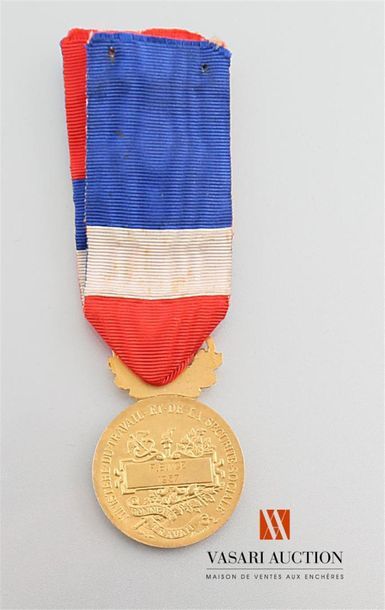 null France - Ministère du travail et de la securité sociale, 1957, médaille du travail,...