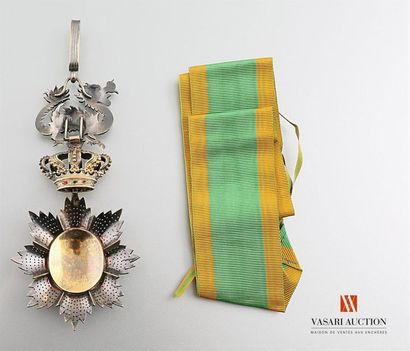  France - Ordre du Dragon d'Annam, bijou de commandeur, en coffret, avec sa cravatte,...