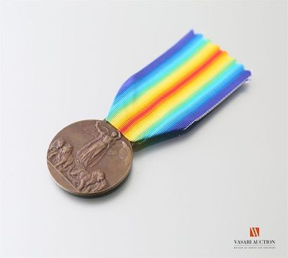 null Royaume d'Italie, médaille de la victoire interalliée, 1914-1918, TTB
