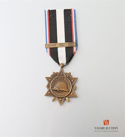 null France: médaille du Chemin des Dames, combattant de l'Aisne, étoile de bronze,...