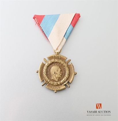 null Serbie: médaille commémorative de la guerre 1914-1918, TBE
