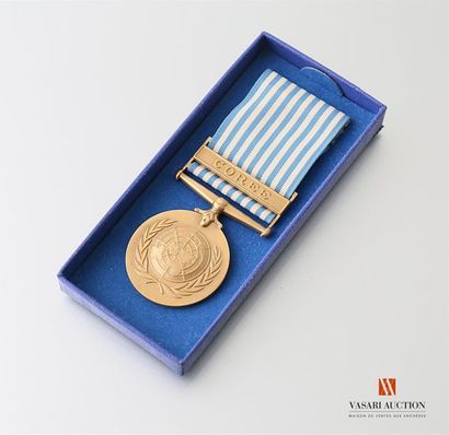 null ONU, médaille de la guerre de Corée, rare version pour les Corps expéditionnaire...