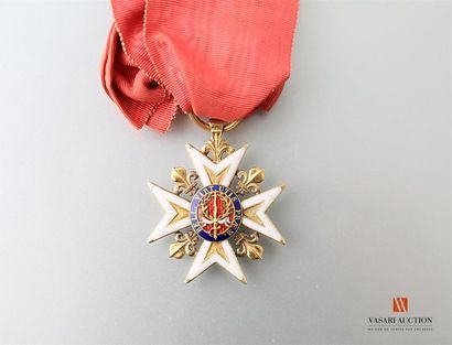 null Ordre royal et militaire de Saint-Louis , croix de chevalier en or et émail,...