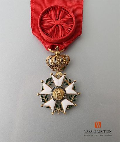 null Ordre de la Légion d'honneur, étoile d'officier, 35 mm, or, avers Henri IV Roi...